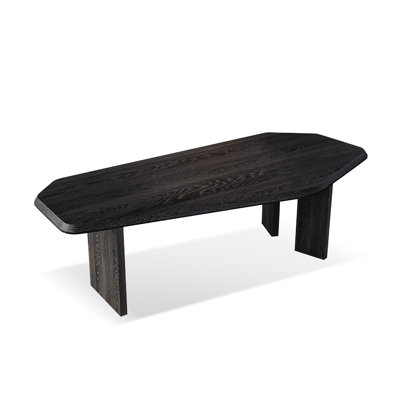 Bureau en bois massif noir Free Form