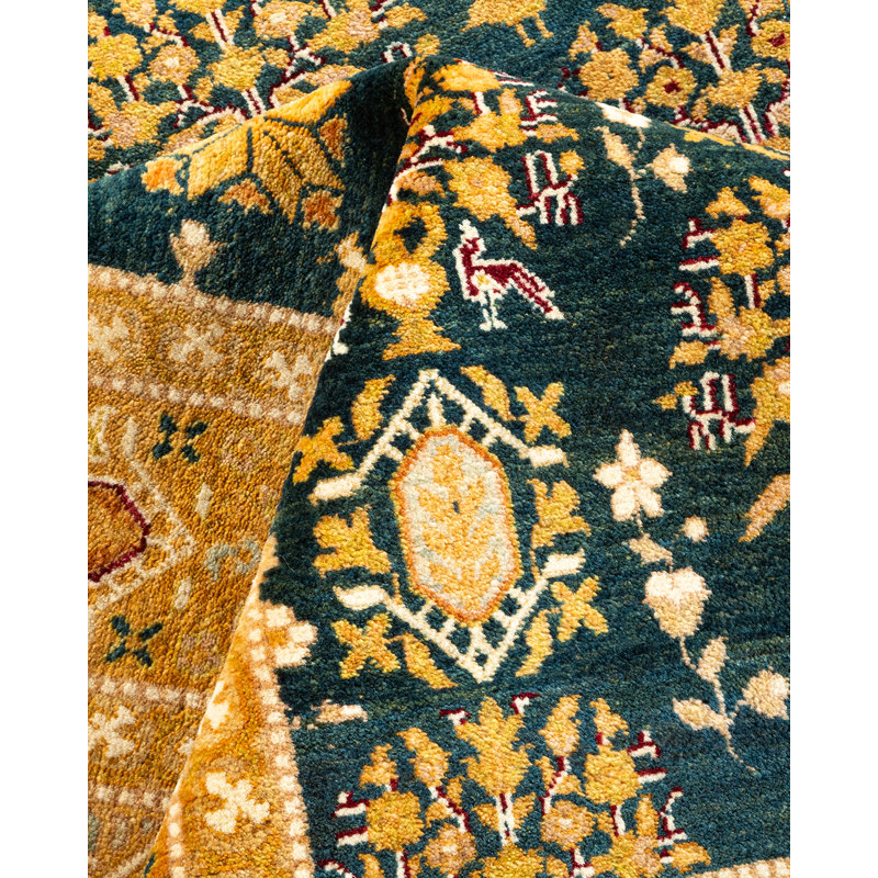 Classic One-of-a-Kind 9' 3" X 11' 10" Hand Knotted Area Rug