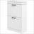 Shoe Cabinets for Entryway, Narrow White Shoe Rack with 2 Flip Drawers Adjustable Shelves Holds 10 Pairs | Modern | MDF-423054304