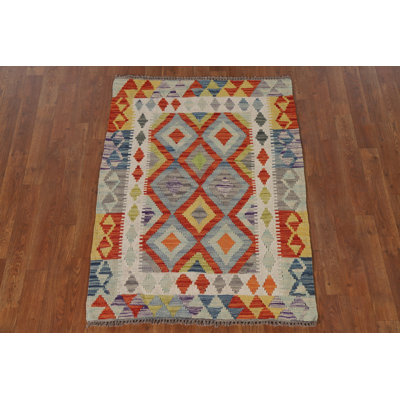 South Western Kilim Oriental Accent Rug 3x4
