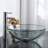 Tempered Glass Circular Vessel Bathroom Sink-170141481