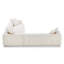 Canapé rembourré avec repose-pieds Boucle