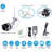 Wi-Fi IP Bullet Camera (4-Pack 1080p) with Solar Powered Off-Grid Generator 650WH kit (100W Panel)
