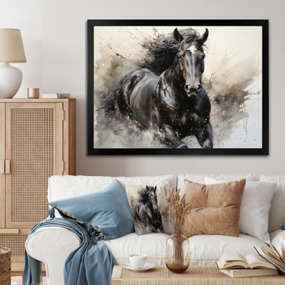 Gris gris majestueux pointillisme monochrome - impressions sur toile