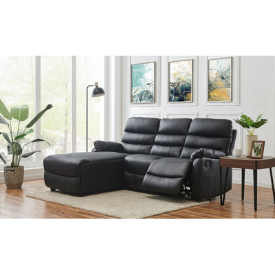 Carter 3 Seater Faux Leather Reclining Sofa