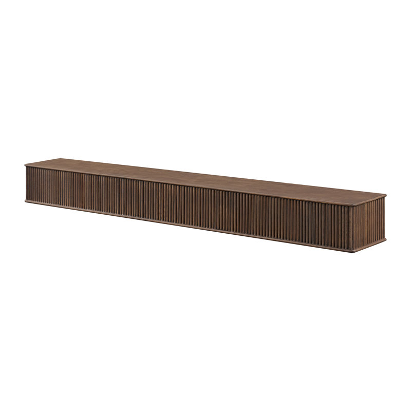 Tablette de cheminée en bois moderne 72 po Monti Modern, 72", Ocre