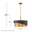 Gigi 3-Light Drum Pendant