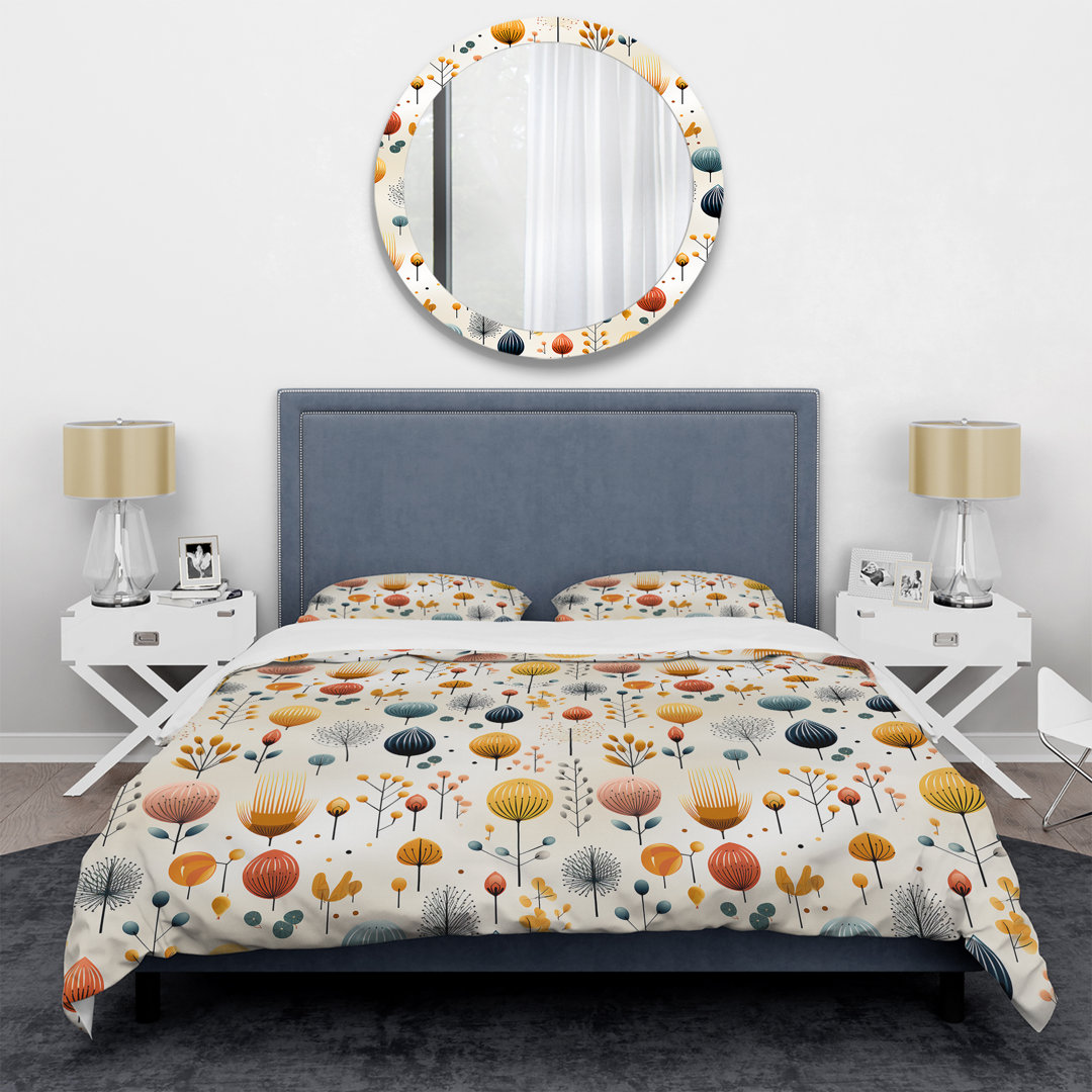 Mcm Scandinavian Harmony - Midcentury Duvet Cover Set Design Art 