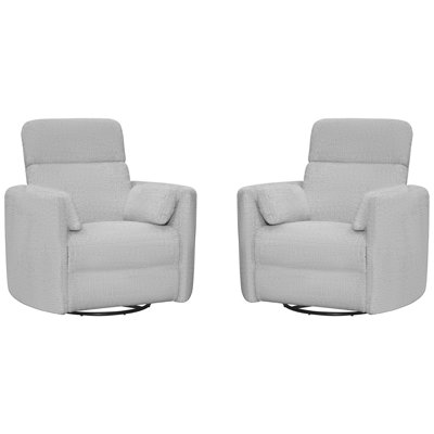 Bre 40" Upholstered Swivel Glider Manual Recliner