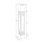 Red Oak Mission Plain Island Legs. 1 Piece-81577173