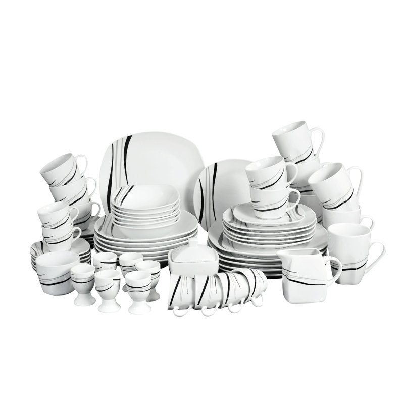 Retsch Arzberg Cosmos Porcelain China Dinnerware - Set of 62