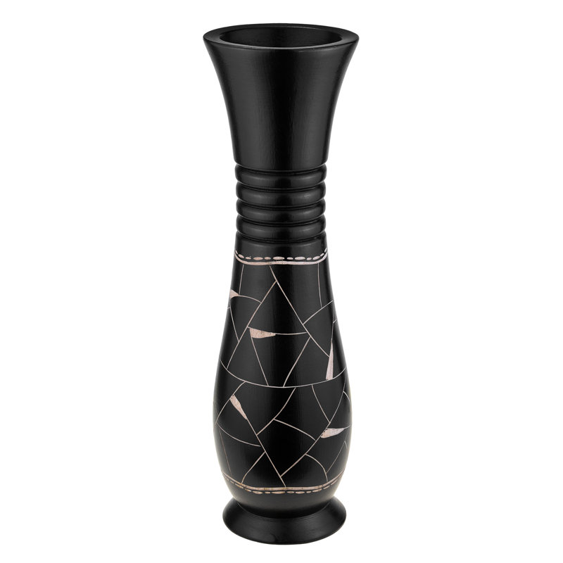 Vase en bois 14 po