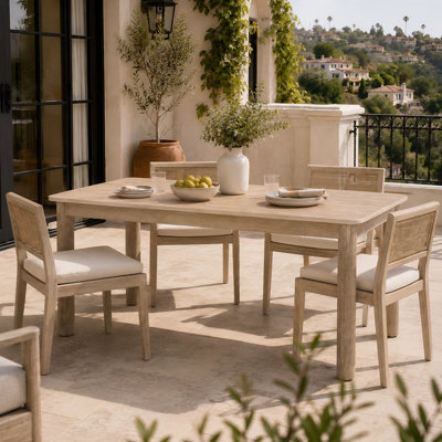 63" W Rectangular Outdoor Dining Table