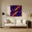 Art mural Op mauve en métal 50-1738238394