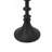 D4x11" Decorative Black Iron Candle Holder With Spindle Design