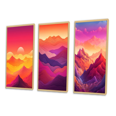 " Majestic Peaks " 3 - Pieces