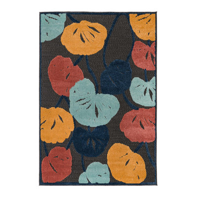 Tapis intérieur / extérieur gris anthracite Mashpee
