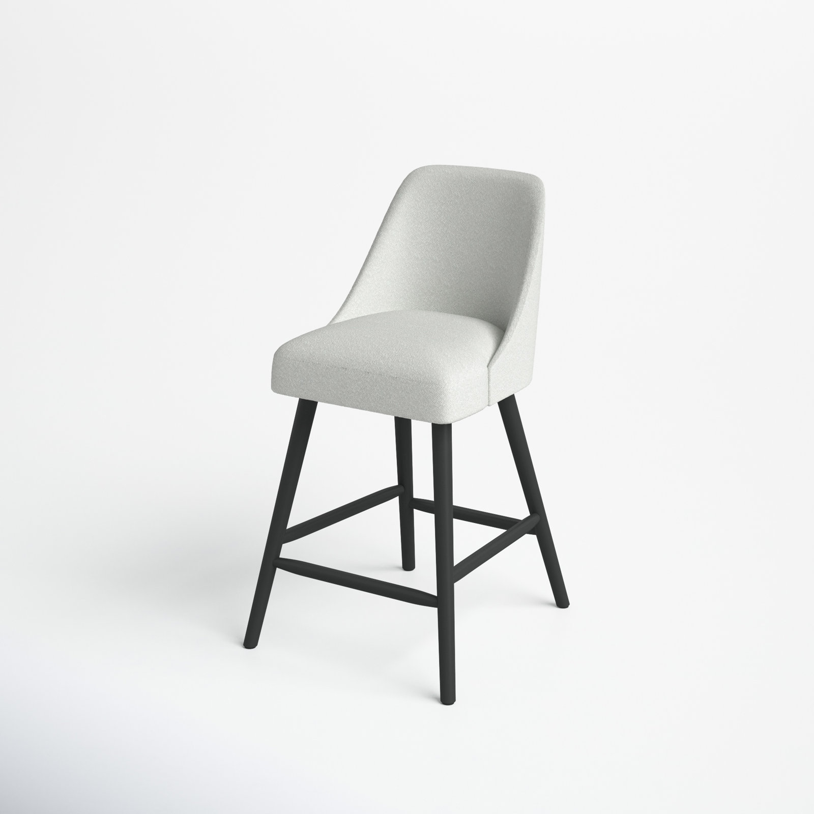 Gallie Counter & Bar Stool, Counter Stool (27" Seat Height), Classic Ivory Boucle