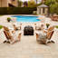 Chaise Adirondack pliante en teck Innaloo