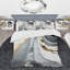 Abstract Geode Marble Waves Grey II - Abstract Duvet Cover Set-1922240812