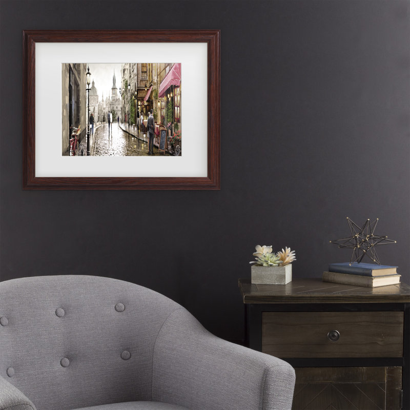 The Macneil Studio «Cafe Milano», art encadré mat, Brun, H 13,75 po x l 16,75 po x P 0,75 po