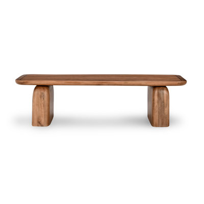 Chloe Solid Wood Sled Coffee Table