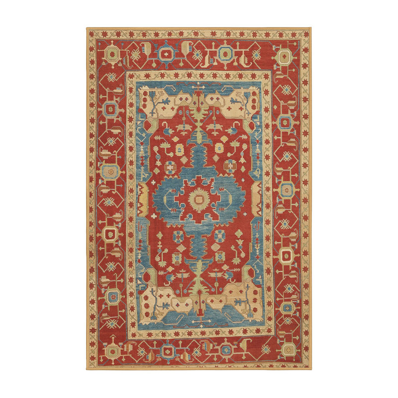 Tapis rouge à motif sud-ouest, Rectangle 8 pi x 10 pi