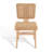 Alfie 18.3'' H Leather Upholstered Ash Armchair-844292023