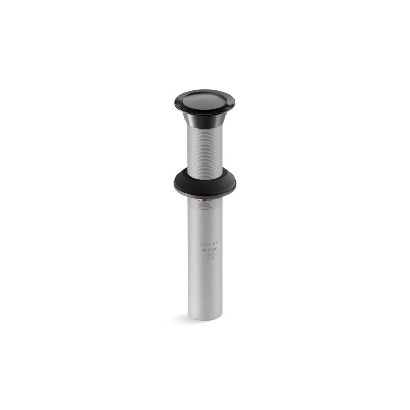 Clicker Drain Without Overflow, Blackened Bronze