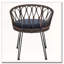 Ensemble de loisirs d'extérieur, 2 chaises simples en rotin avec table ronde en verre-1537625886