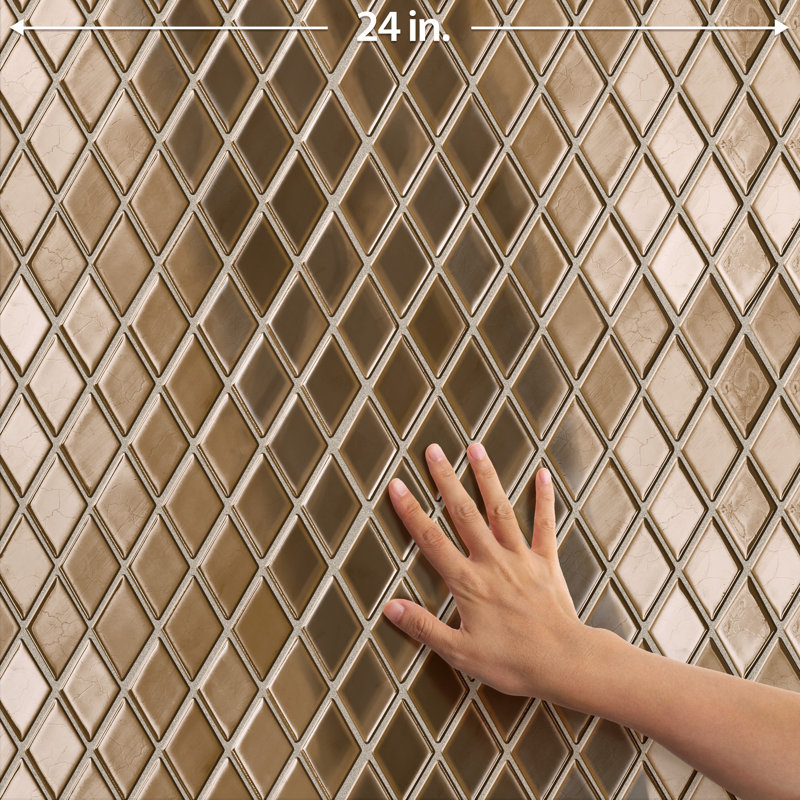 Hudson Kite 10-1/8 In. X 11-3/4 In. Porcelain Mosaic Tile