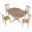 Ensemble de table de salle à manger moderne 5 pièces pour 4