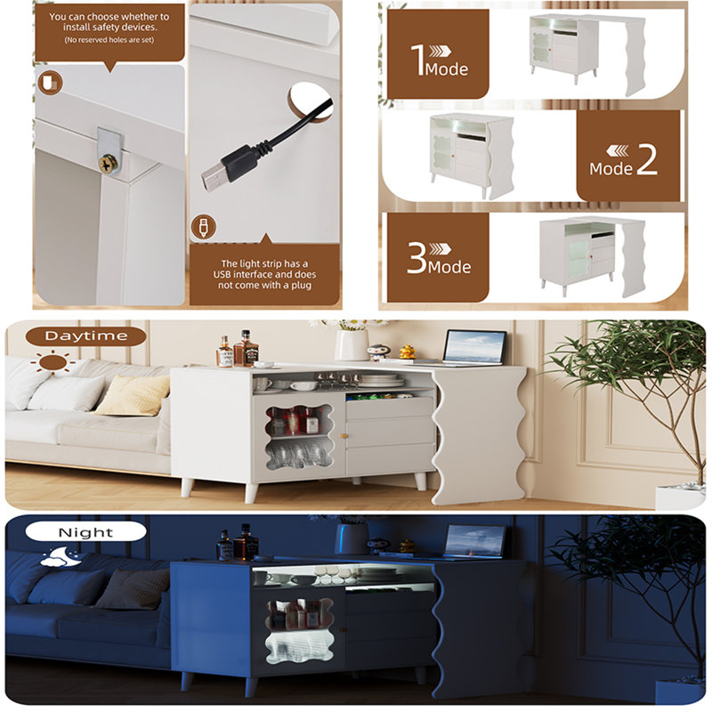 Kadijah 39.37'' Bar Cabinet
