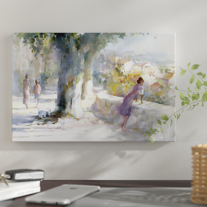 «Whispering WInd», reproduction sur toile, H 12 po x l 18 po x P 1,5 po, Pas de tapis, Toile tendue