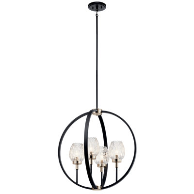 4 - Light Globe Chandelier