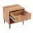 Dumbo 20" Fluted Nightstand In Golden Brown (1-Drawer)-1077747528