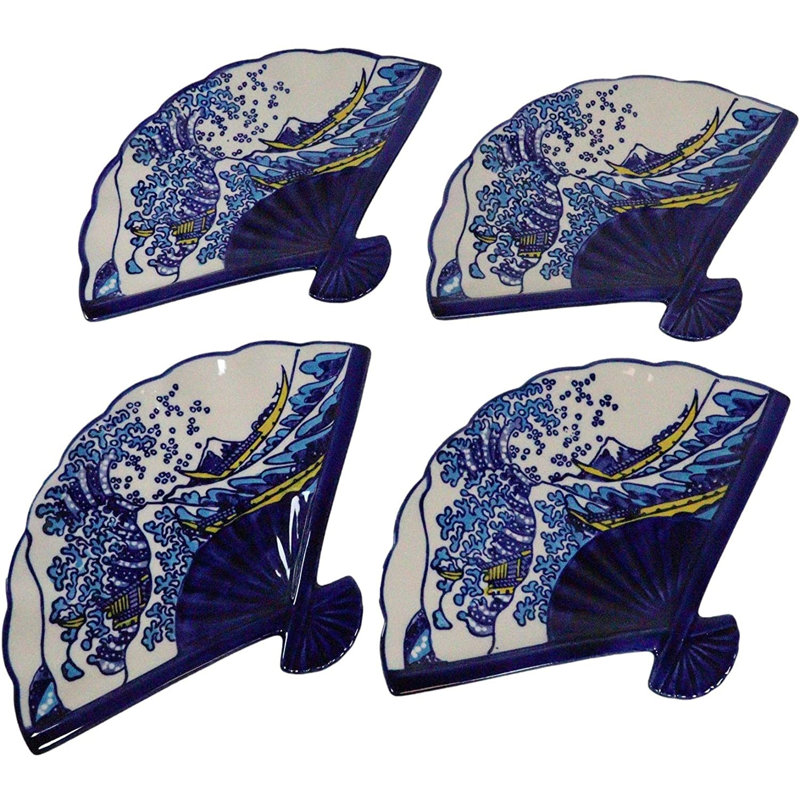 Ensemble de 4 assiettes à sushi Najha