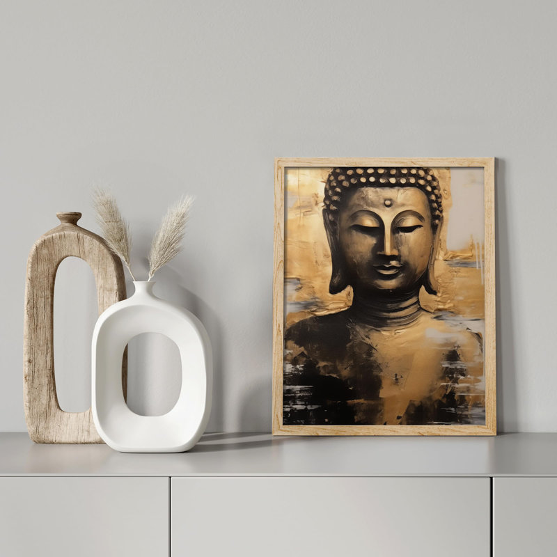 " Buddha Sculpture ", 10" H x 8" W, Natural