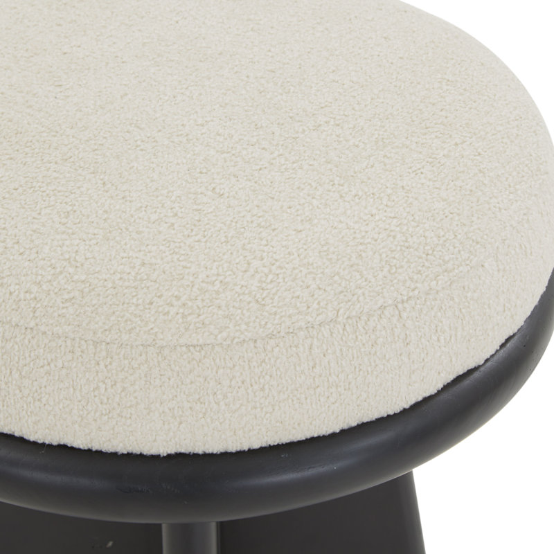 Tabouret Tyrian, Tabouret de comptoir (siège d'une hauteur de 26 p, Noir, noir, noir, noir