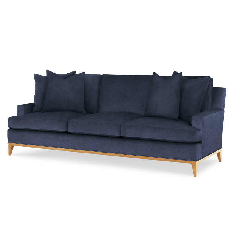 Dapper Upholstered 88'' Sofa, Amber, Venice Navy