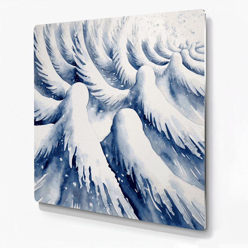 Art mural en métal «Christmas Snow», H 12 po x l 12 po
