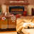 Symple Stuff 44" Electric Fireplace, Recessed in Wall/Furniture, Fireplace Heater for Living Room, Adjustable Flame Brightness, Realistic Resin Log, Remote, 9H Timer, Black