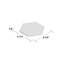 Carreau de porcelaine 9 po x 10 po Textile Hex-1251906642