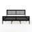 Martha Stewart Jax Wooden Platform Bed With Rattan Inset Headboard And Footboard-97967484-97967485