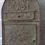 Boîte aux lettres murale vintage - Boîte aux lettres rustique en métal à l'aspect vieilli, idéale pour une véranda, un jardin ou un espace extérieur.