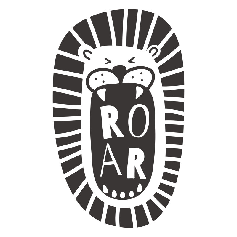 Roar - Wrapped Canvas Print, 91cm H x 61cm W x 3.8cm D
