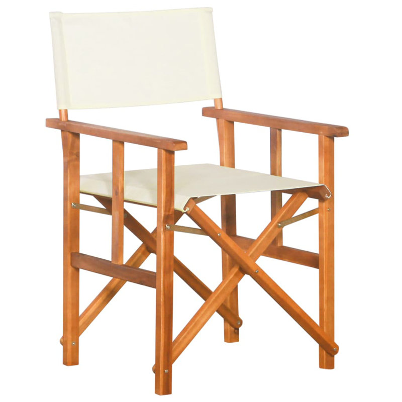 Jinesh Folding Deck Chair, White
