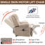 Fauteuil inclinable électrique en chenille de grande taille avec massage par vibration 8 points et chauffage lombaire-1893211102