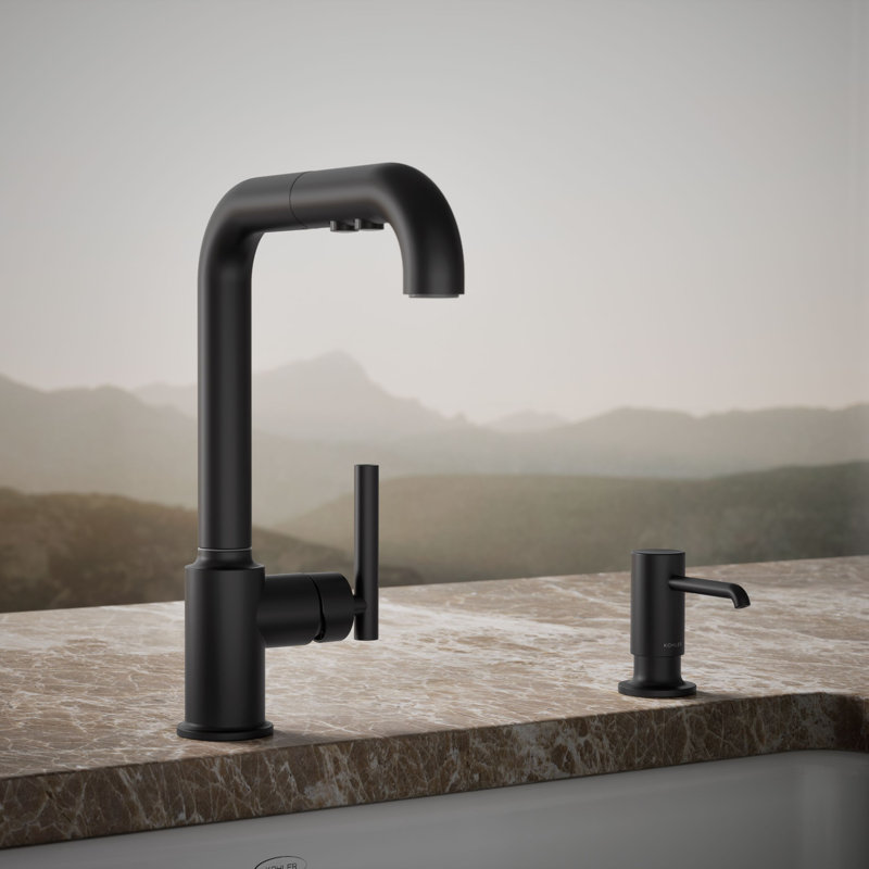 Purist Soap/Lotion Dispenser, Matte Black