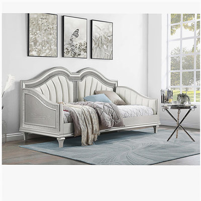 Aurelia Sliver Oak and Ivory Twin Daybed
